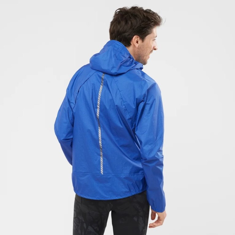 Chaquetas Shell Salomon Bonatti Impermeables Hombre Azules | MX RYCZ409